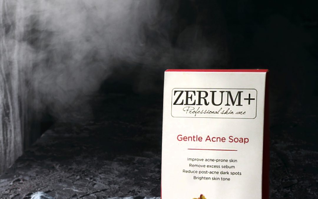 กล่องสบู่(soap)ZERUM+ Gentle Acne Soap