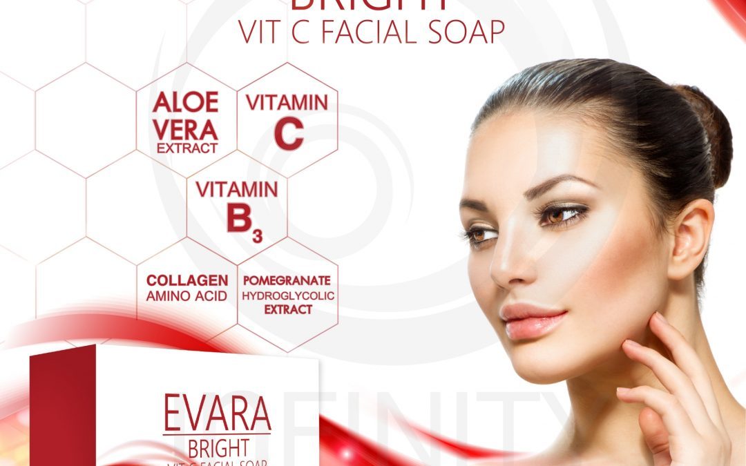 ป้าย Ads EVARA BRIGHT VIT C FACIAL SOAP