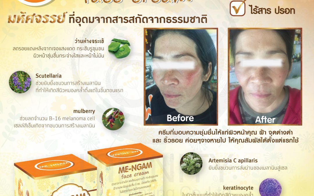 ป้าย Ads ME-NGAM face cream