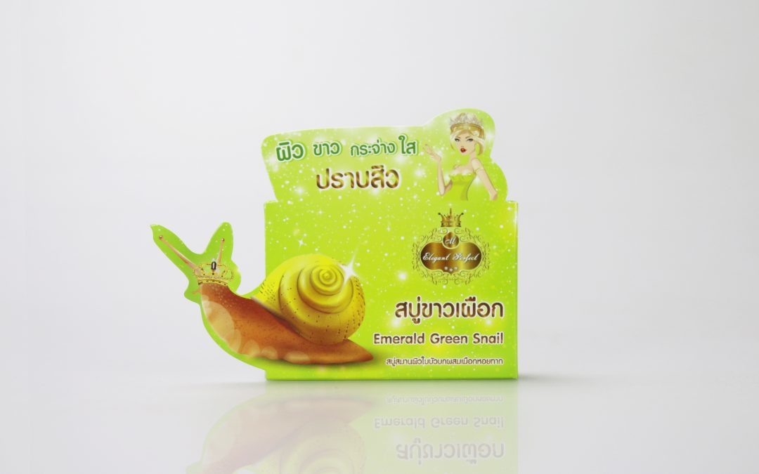 กล่องสบู่(soap)Elegant Perfect Emerald Green Snail