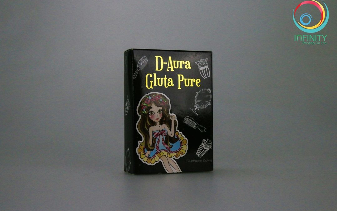 ผลงานปั๊มเคทอง(foil)D-Aura Gluta Pure