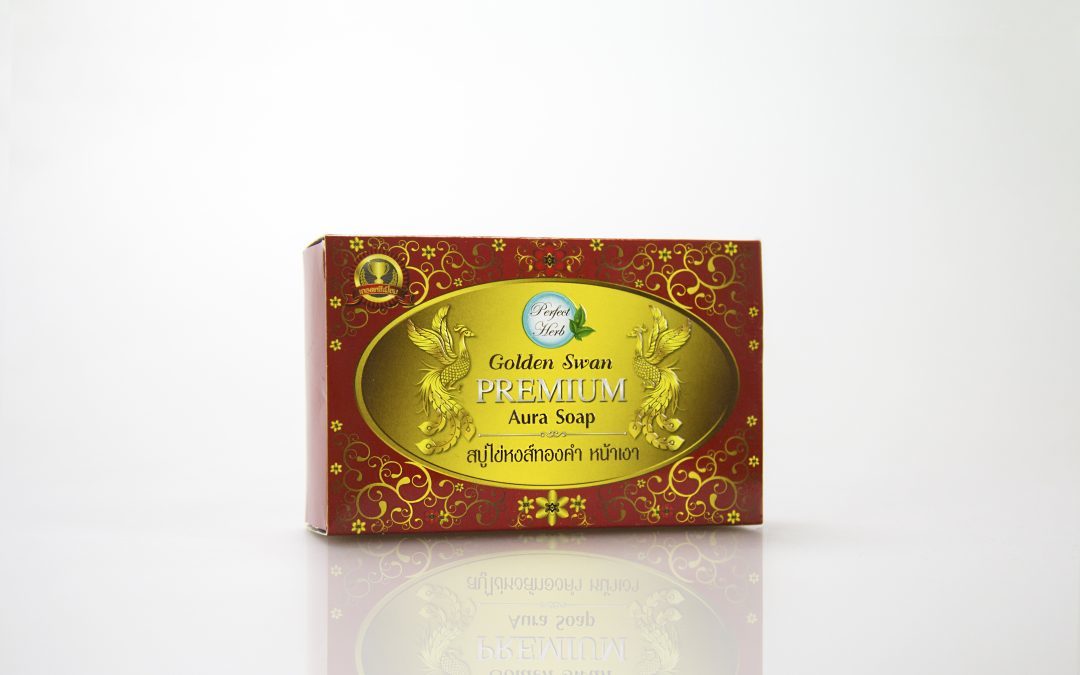 กล่องสบู่(soap)Perfect Herb Golden Swan Premium Aura Soap